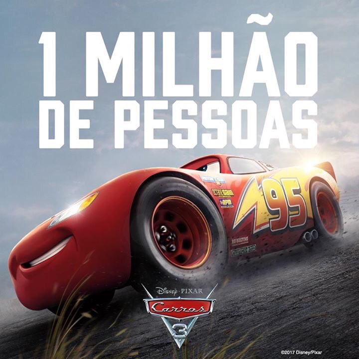 DisneyStudiosBR's tweet photo. Obrigado a todos que aceleraram nessa aventura com a gente! Corra para os cinemas e confira #Carros3 #EleEhOCara https://t.co/wAfwl5nL0M