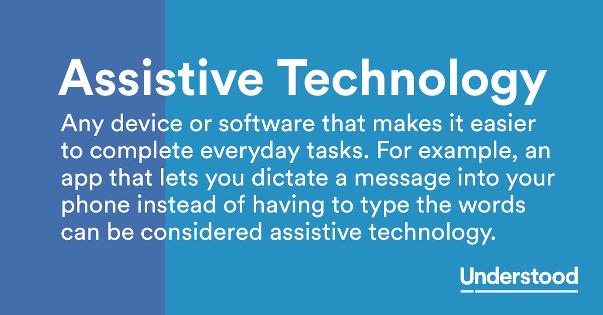 UnderstoodOrg's tweet image. Retweet to help others learn about #AssistiveTech. @ATDyslexia