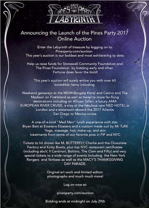 Pines_Party's tweet photo. 3 Days To Go: CLAIM YOUR PRIZES! Don't miss the chance to bid in our most fabulous auction items to date. >>> https://t.co/MSVqNB5Nlw https://t.co/dCtIHfI3rp