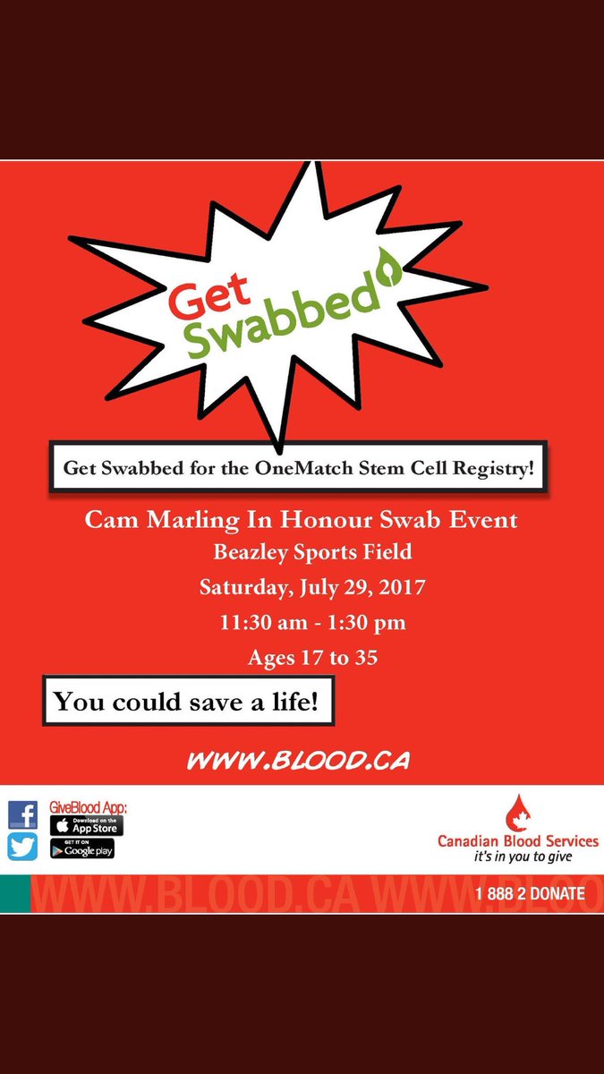 July 29th come on out get swabbed and watch the Dry take on the <a href="/SydSooners/">SydneySooners</a> #youcouldsavealife! #40strong