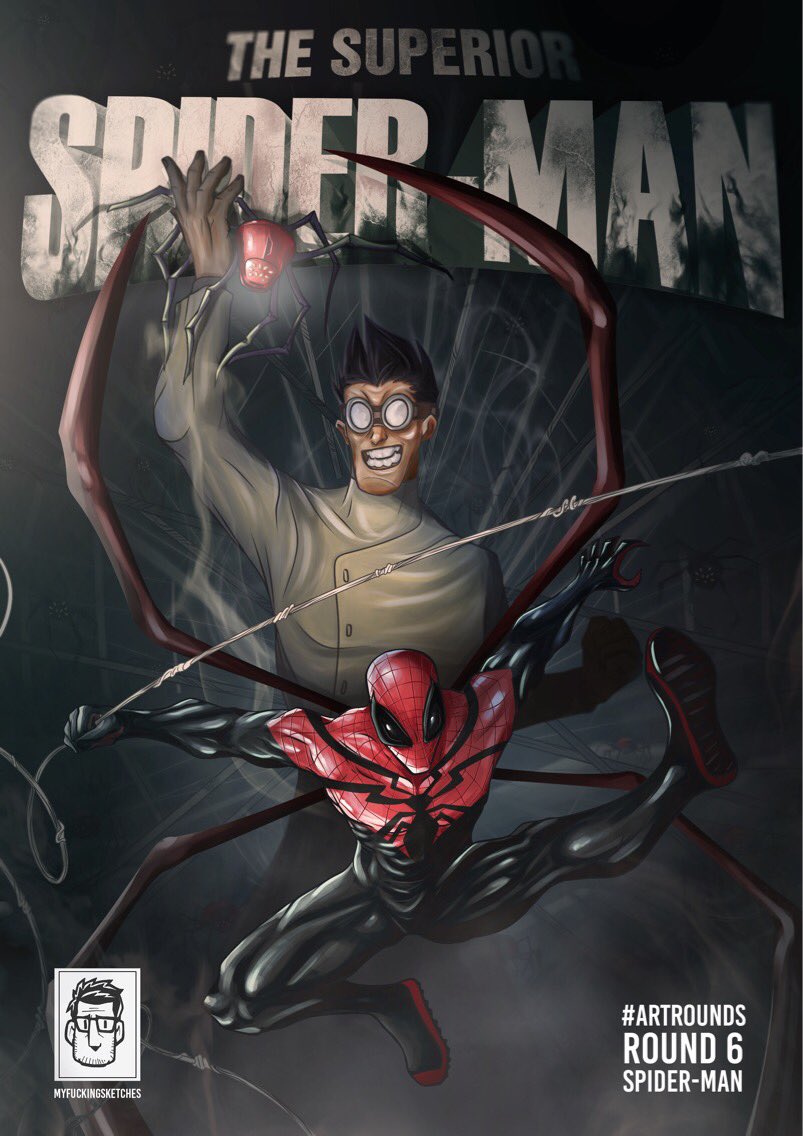 ivanjuarezart's tweet photo. Aquí mi entrada para los @artrounds de #Spiderman con mi versión tipo portada del #SuperiorSpiderman #Marvel 🤘🏻🕷 https://t.co/lvTcCdFR6C