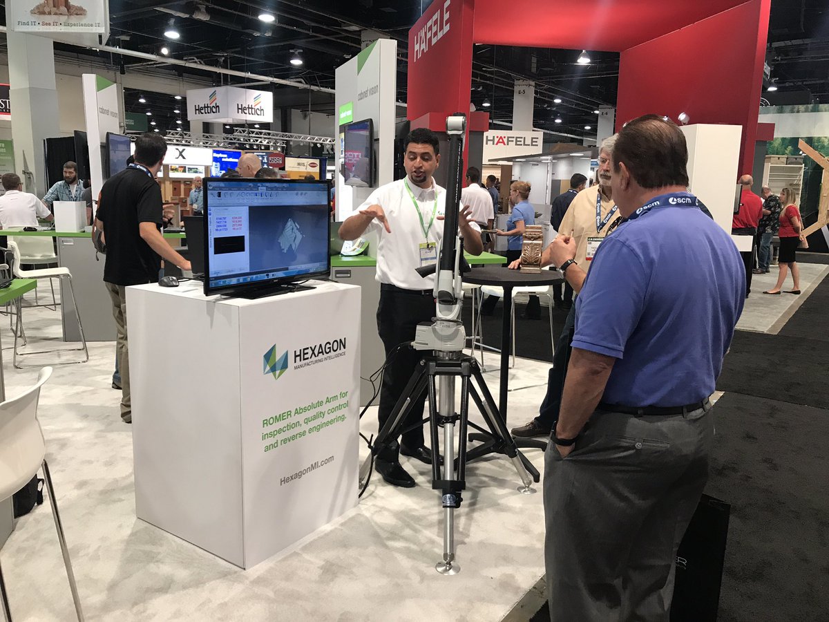 CabinetVision's tweet image. Reverse engineering with the Romer arm from @HexagonMI @verosoftware #AWFS2017