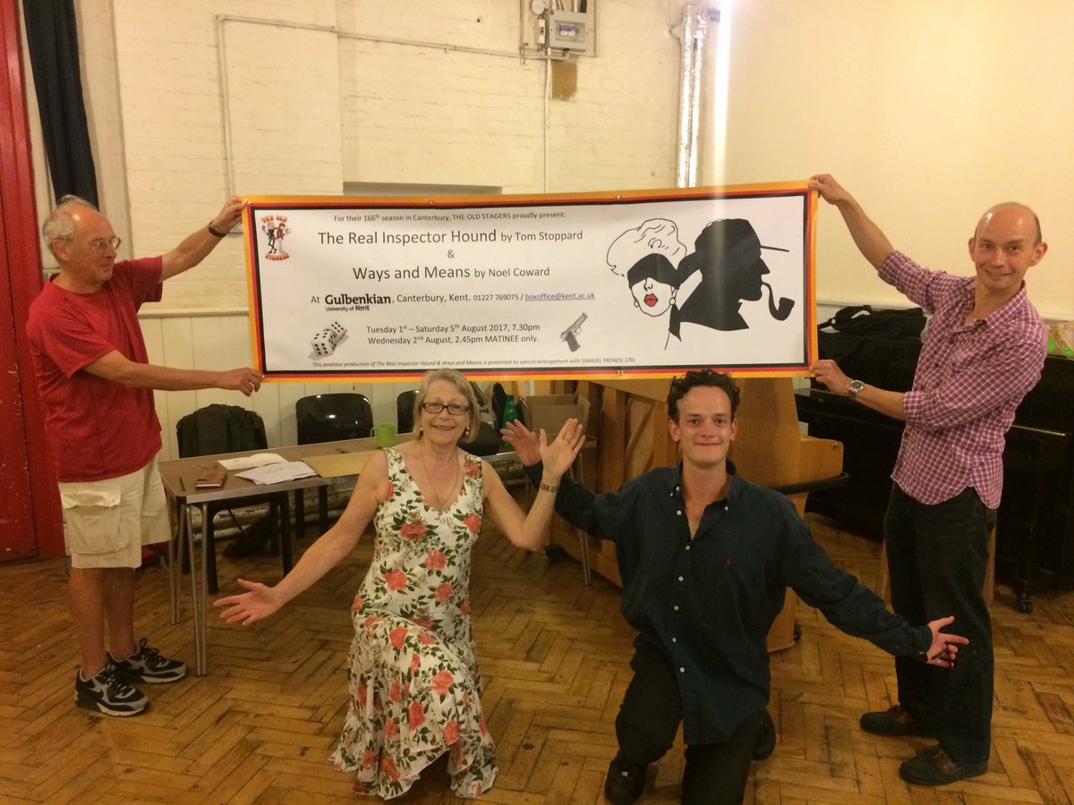 OldStagers's tweet photo. .@OldStagers unveil their banner for Their 166th season @TheGulbenkian 1st-5 August #theatre #kent For tickets: https://t.co/SshLrc5Go8 https://t.co/3FsWzQf623
