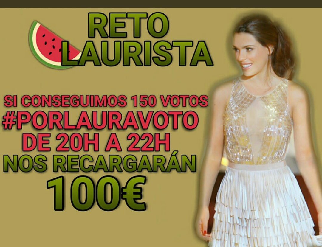 _laurimatamoros's tweet photo. Comenzamos!!!

Subid vuestros votos a #PorLauraVoto 

SALVAR LAURA AL 27450📲
905 85 55 55📞

Gooooo‼️ https://t.co/53RnjDNaj8