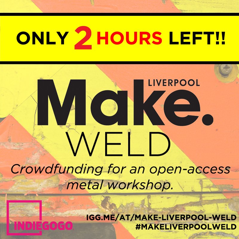 makeCIC's tweet photo. Early risers! 2 hours left to #MakeLiverpoolWELD Grab a reward before time runs out.
https://t.co/90Rt4gwrwq https://t.co/u8TX3eRKNP