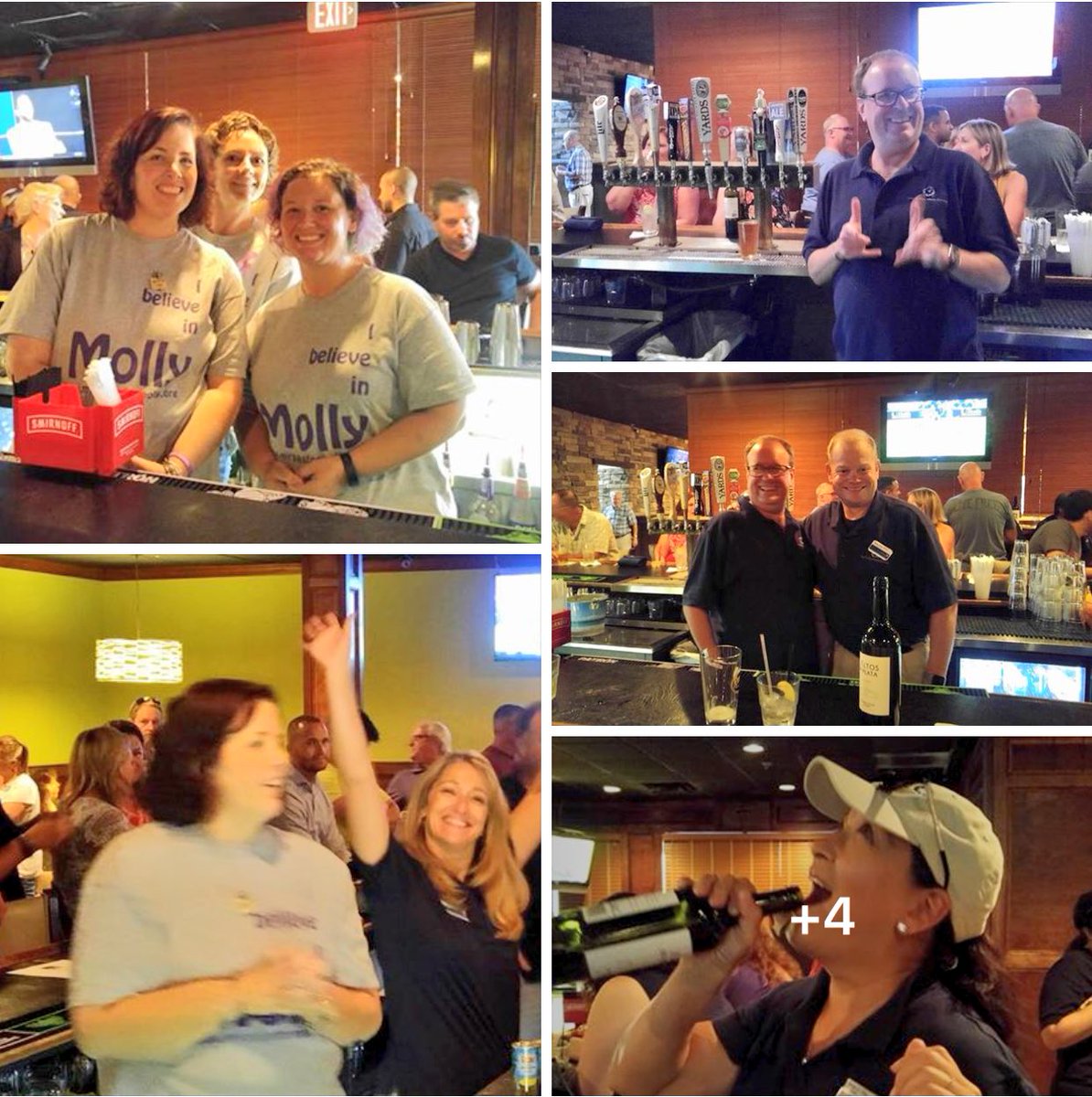 Miracles4Molly's tweet photo. A big THANK YOU to everyone who came out last night to show your support. Thanks again to all our guest bartenders &amp; those of you bts! 💕 RT https://t.co/E79ZjkzelS