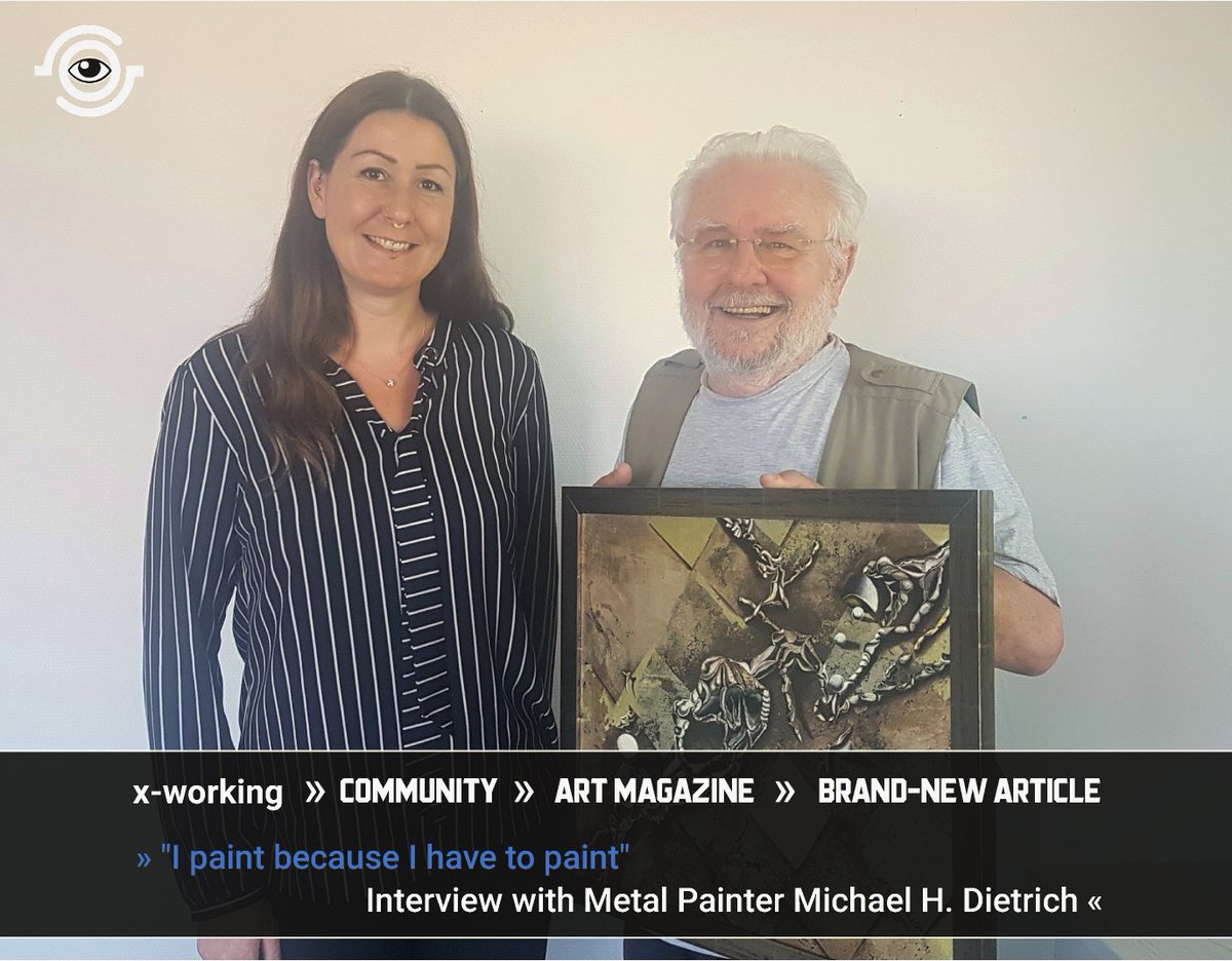 artist_ritual's tweet photo. #Amazing #Artist!
🎨 #Interview with #Metal #Painter Michael H. Dietrich
► https://t.co/QSwVibQFK1
#modernart #painting #metalart #xworking https://t.co/a0UeWDaHon