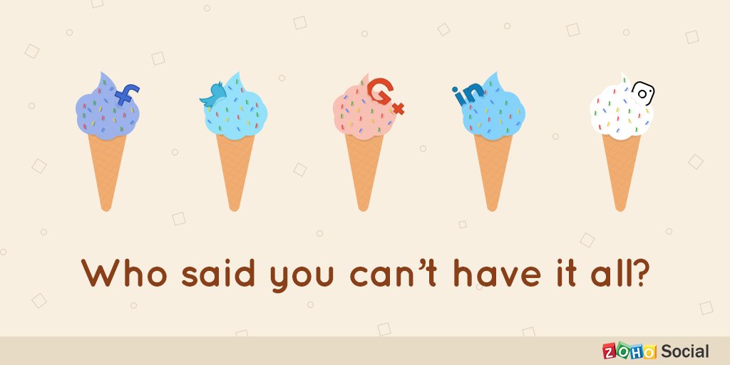 MexResorts's tweet photo. Ice cream solves everything (and so does @Zoho Social).
https://t.co/o2H5oodxea https://t.co/0yAzJs2qEq