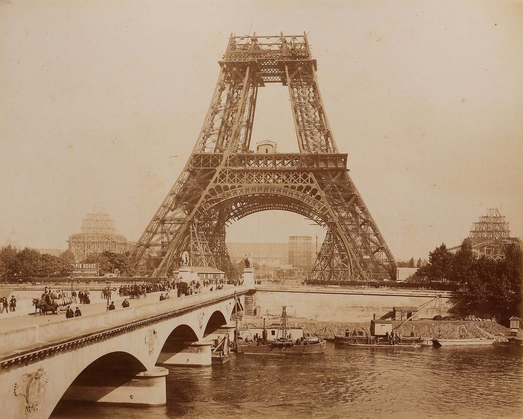 Amazing Historical Photo of Eiffel Tower on 8/15/1888 