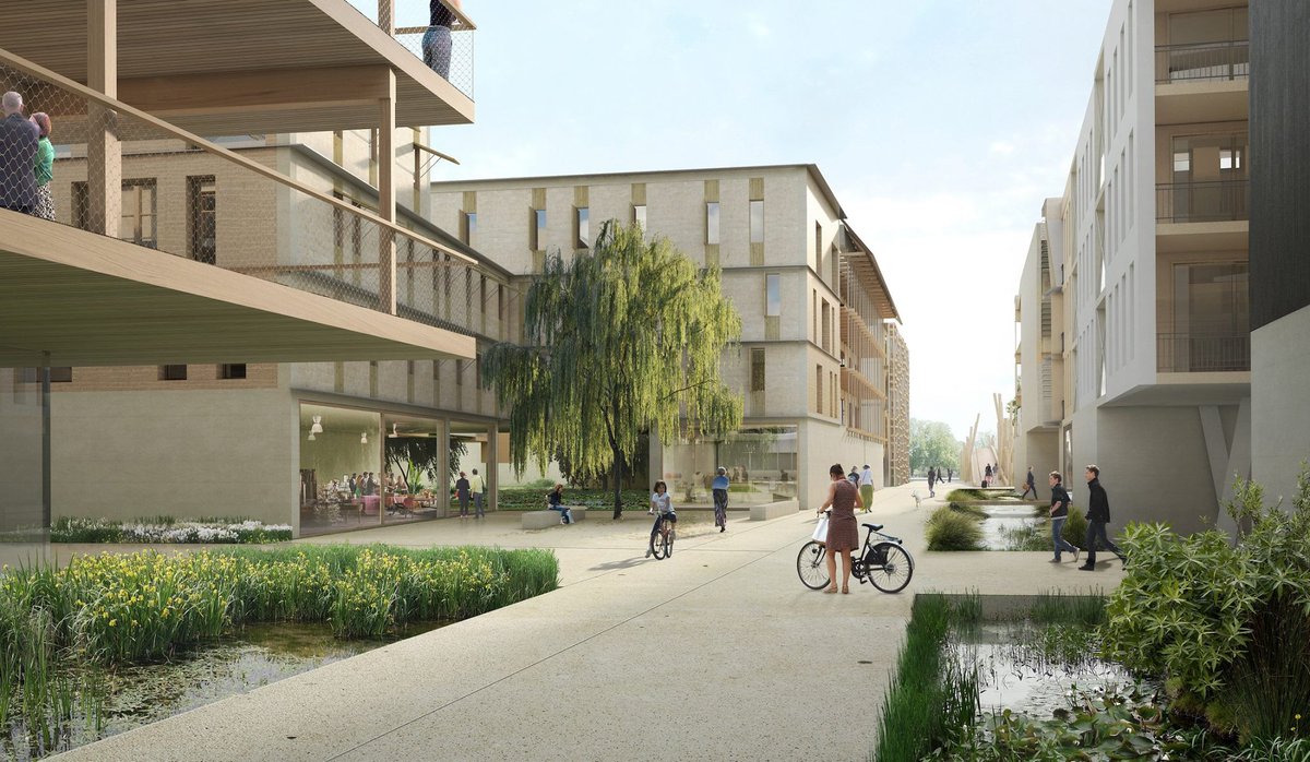 Atelier_amaco's tweet photo. "Manufacture sur Seine / Réinventer la terre" lauréat de #reinventerlaseine 
Joly&amp;Loiret, Wang Shu, Lipsky+Rollet, Topager Images Yam Studio https://t.co/Vj7CIlmjor