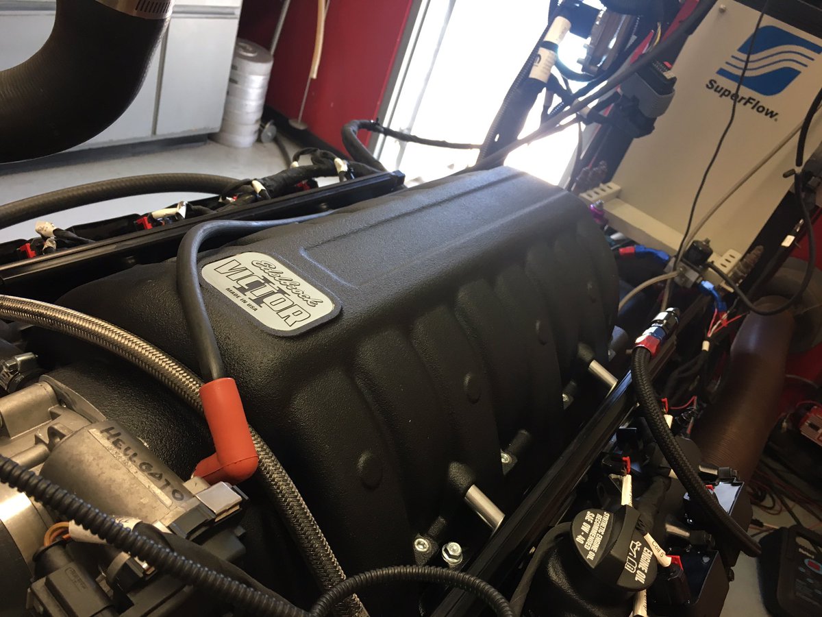 EdelbrockUSA's tweet photo. The testing never ends at Edelbrock HQ. Victor ll Hemi intake manifold in dyno cell 1.
#Edelbrock #EdelbrockHQ #hemi #hemi3rdGen #HellGato https://t.co/NZTpyMc7GL