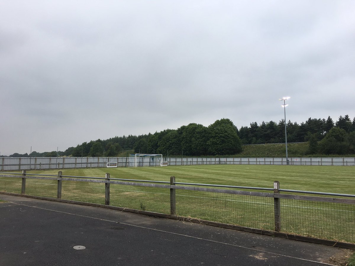 ludlow_stadium's tweet photo. New Signage and Nets have gone in today ahead of tomorrow's game....and the pitch has had its final cut and been marked! https://t.co/CbJj0S7Ezw