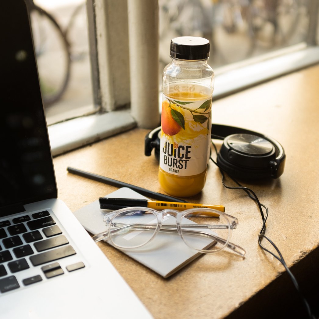 JuiceBurst's tweet photo. Work starts... Only when you open a #JUICEBURST!

#BreakfastMoments https://t.co/JdeczIOD6r