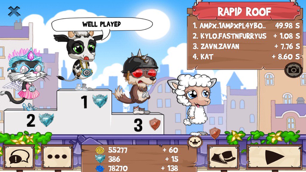 playboyjj3's tweet photo. All those guys just got washed #funrun2 #FastNFurryus #Zavan #kat https://t.co/JyrgDE2bea