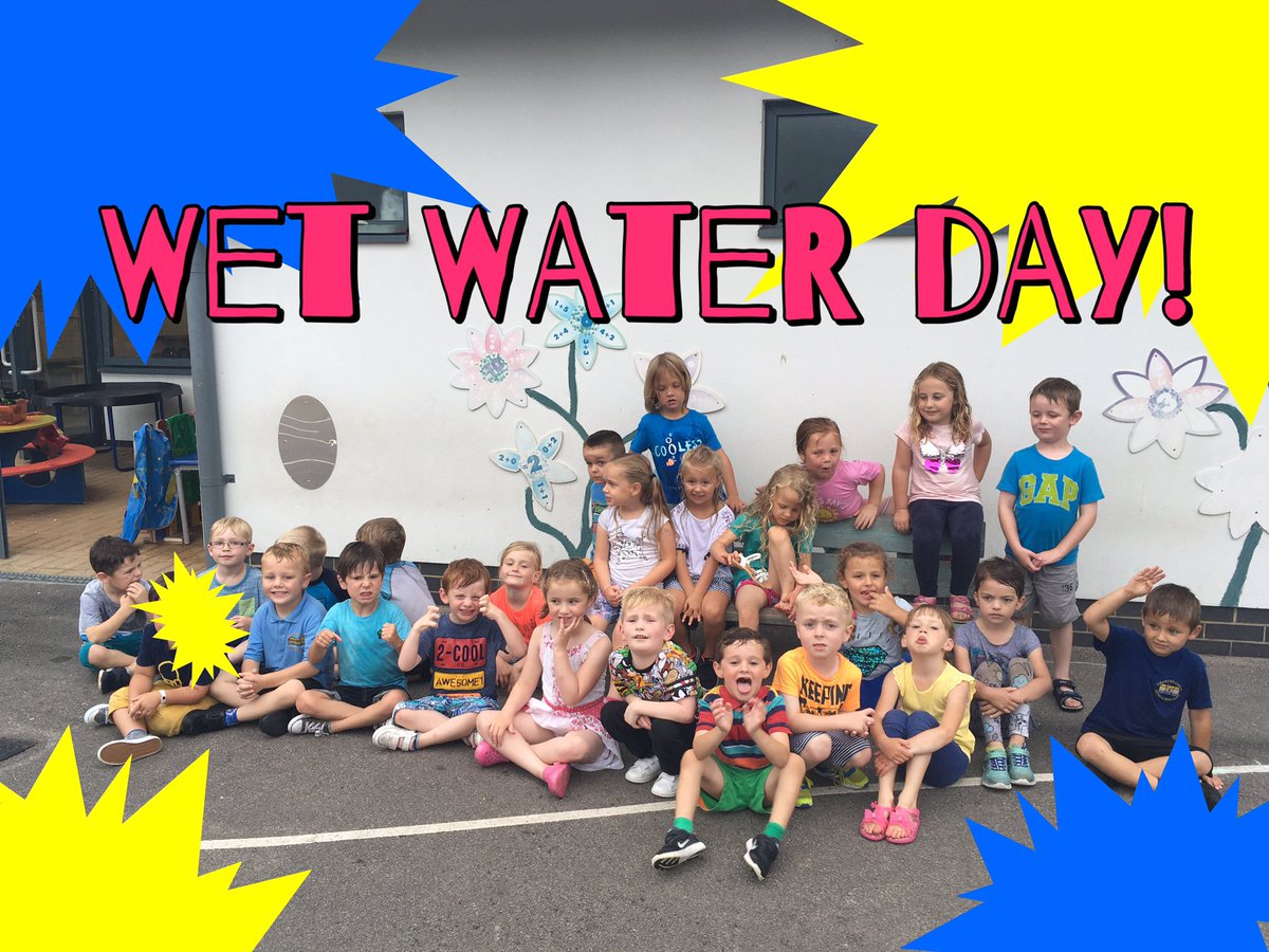 DolauSchool's tweet photo. What's better than soaking your teachers!! Class 3 got soaked right through! #foundationphasefun https://t.co/jy70aScdUO