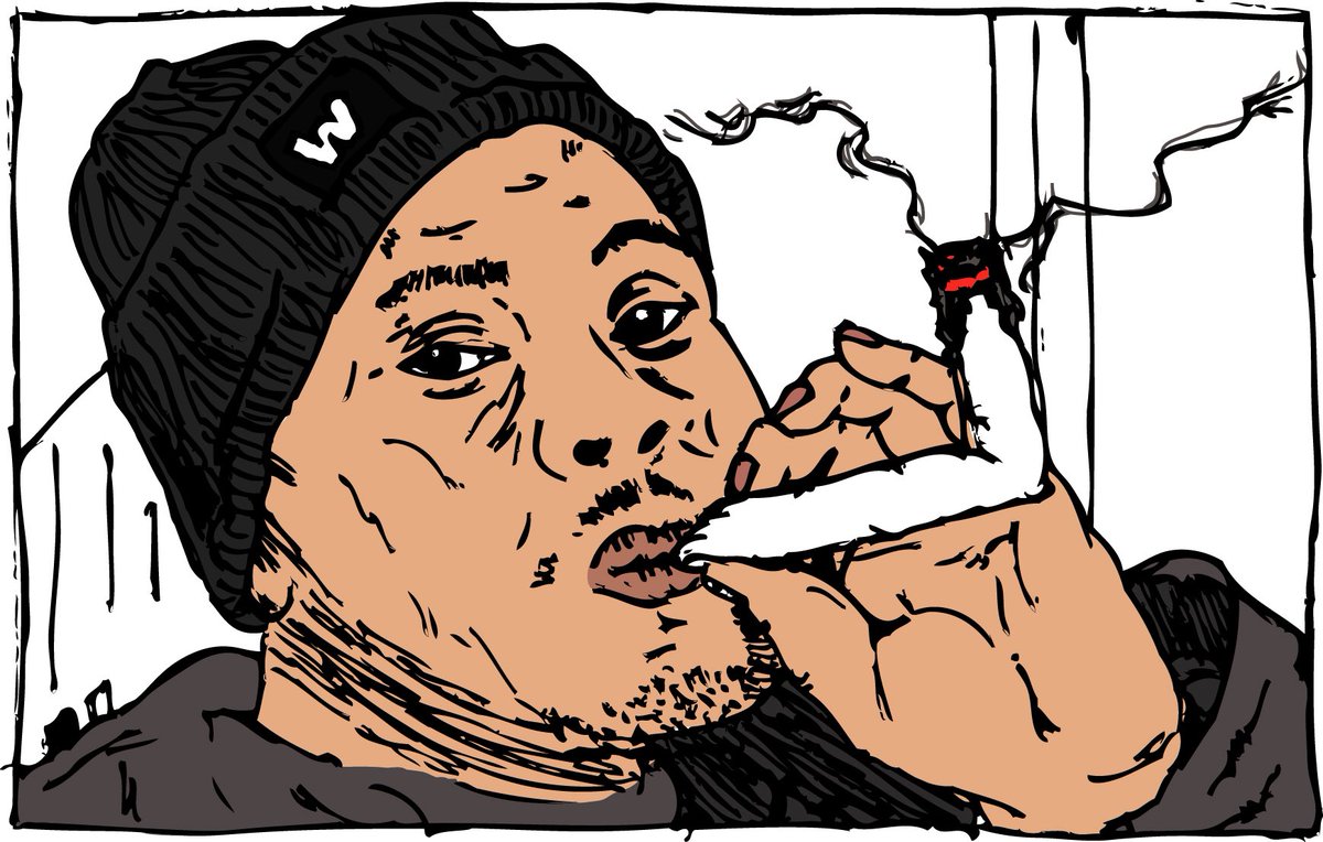 mickeyphoto's tweet photo. New one for today!! Follow @artbymichaelgrimaldo on Instagram!🤙🏼
#smokemifyougotem #inktodigital https://t.co/DaW208bdwZ