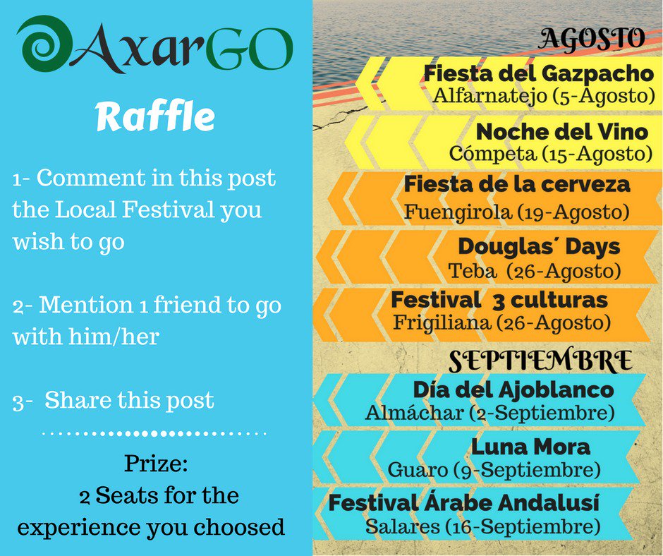 AxarGo's tweet image. Participate in our raffle.
What party would you like to go to?
The winner will be announced on August 1
 #raffle #drawing