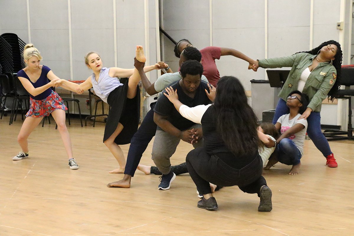 alliancetheatre's tweet photo. Talented #CollisionProject #teens work on movement. @patrickmccolery @Ctr4CHR #atlanta #atl https://t.co/UHcewzYeBw