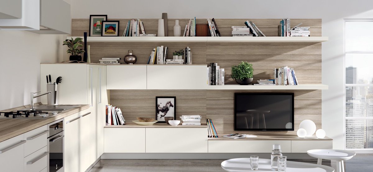 scavolininy's tweet photo. A #Scavolini Integrated Living layout will create a visual flow that your eyes can comfortably follow. #livingroom #integratedhome https://t.co/mJ8Q9JMDnp
