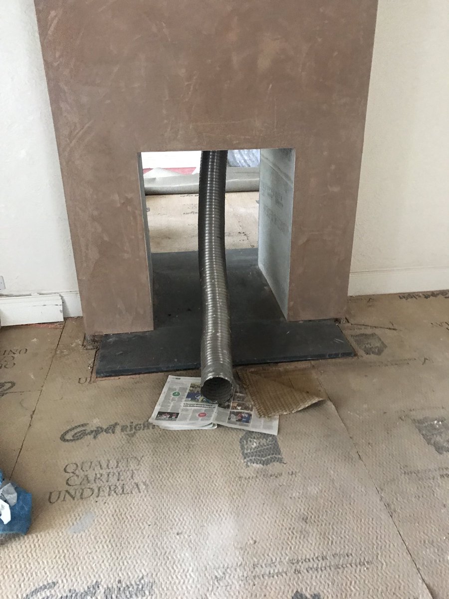 ben_exestoves's tweet image. Woodwarm Fireview Double Double completed with slate Hearth knock through chimney by Comfort Heating Stoves @woodwarmstoves