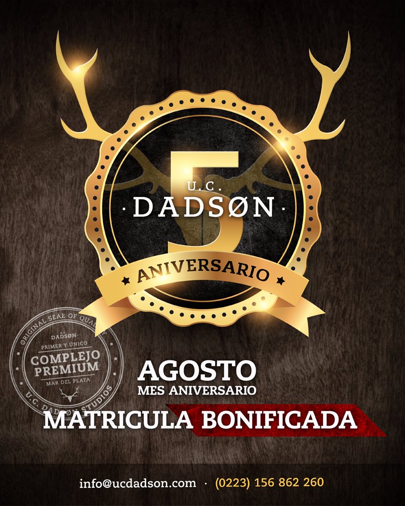Anotate del 19 al 25 de Julio para los cursos y/o clases y TE BONIFICAMOS 50% LA MATRICULA.
Contactanos al (223)156862260