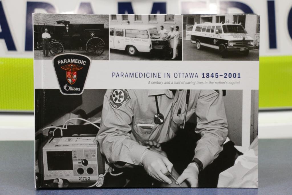 OttawaParamedic's tweet photo. Congrats to PCP Lynea Finn who today distributed her book on 150yrs of history of paramedics in Ottawa.  10yrs of research went into this!!! https://t.co/vjkkCmz4iO