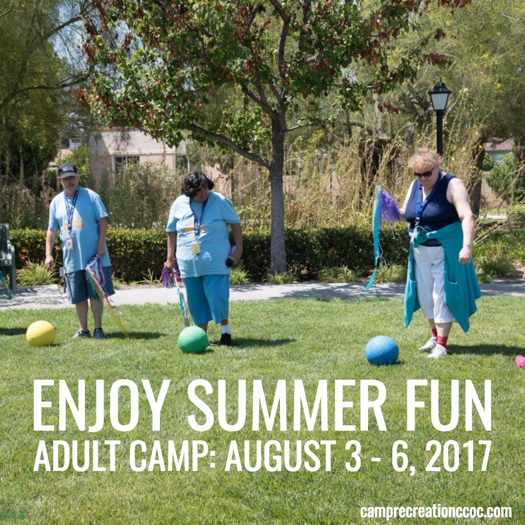 Camp_ReCreation's tweet photo. This year's adult camp will be held at Sisters of St. Joseph Motherhouse in Orange, CA. We'll see everyone in August! #CampRec https://t.co/ZUeEUNI8U1