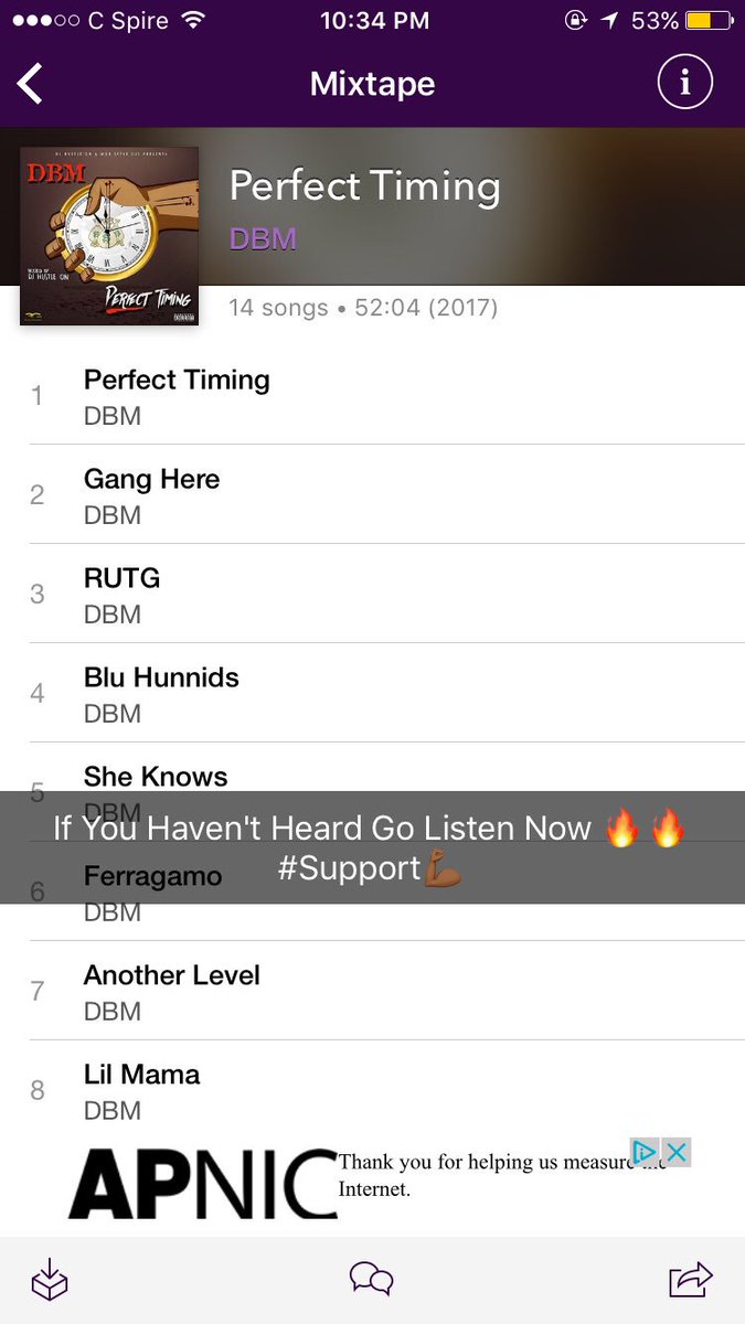 DBM662's tweet image. spinrilla.com/mixtapes/dbm-p… 
Need New Music🤷🏾‍♂️🎤 Click On The Link 🔥🔥👆🏾👆🏾👆🏾 
@FollowThisMoney @DBM_BOX #DBM #662