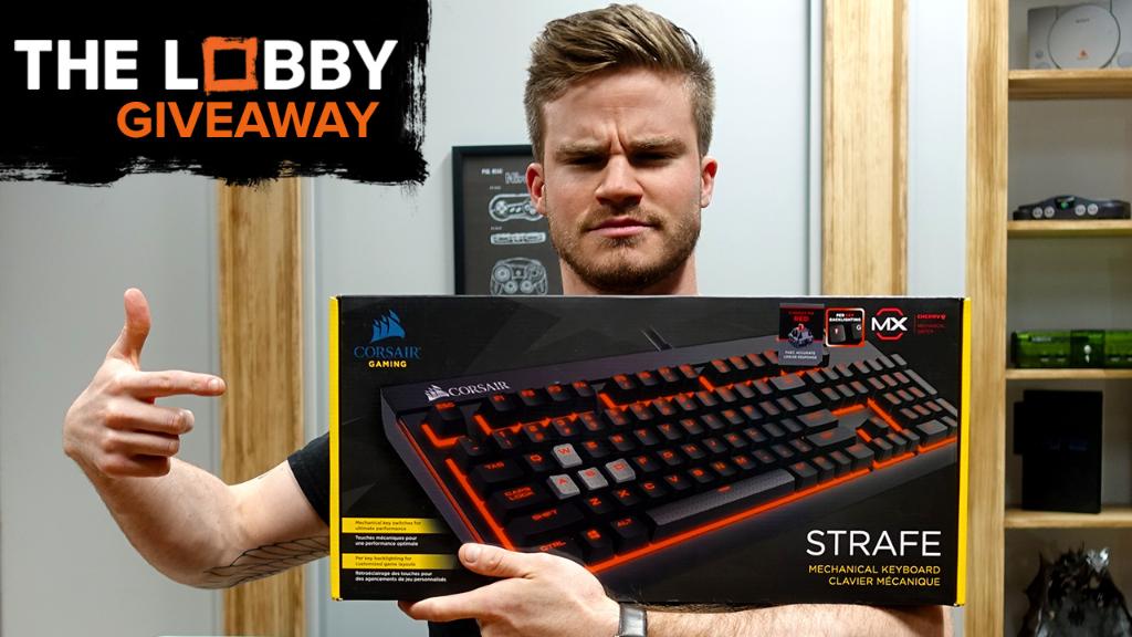 #Giveaway: RT &amp; Follow <a href="/GameSpot/">GameSpot</a> for a chance to win this Corsair STRAFE Mechanical Gaming Keyboard with Red LED! 
👉l.gamespot.com/60188SmYa