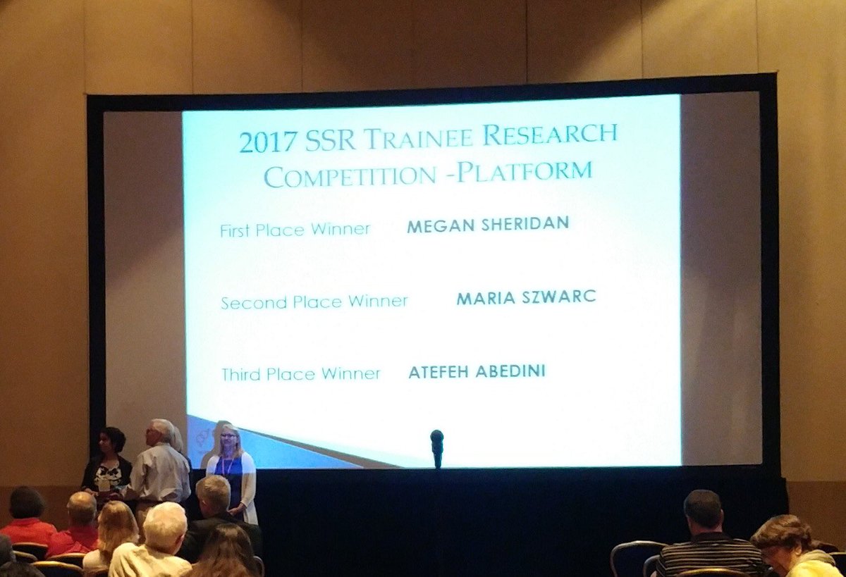 LCSchulzLab's tweet photo. Congrats to our own @MSheridan226 - 1st place @SSRepro Trainee Research Competition for Platform talk! #SSR2017 https://t.co/VQu7p6my5z