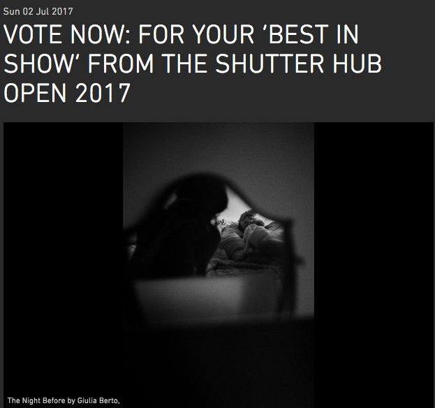Giulia Berto (@giuliaberto2) on Twitter photo Untitled and The Night Before from Fragments. Vote online your favourite one!More info here bit.ly/2tHnlJM <a href="/shutter_hub/">Shutter Hub</a> #SHOPEN2017 Untitled and The Night Before from Fragments. Vote online your favourite one!More info here bit.ly/2tHnlJM <a href="/shutter_hub/">Shutter Hub</a> #SHOPEN2017