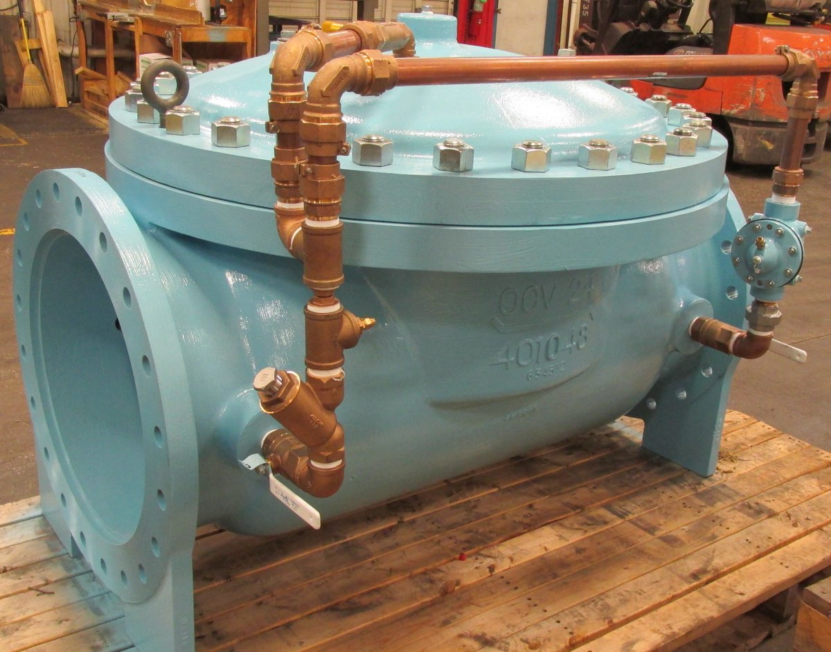 OCVControlValve's tweet photo. Look at this beauty of a 24" float control valve-certified to NSF 61-G-that's getting ready to ship!
#floatcontrol #24inch #nsf61-g https://t.co/gSTPFTFl1z