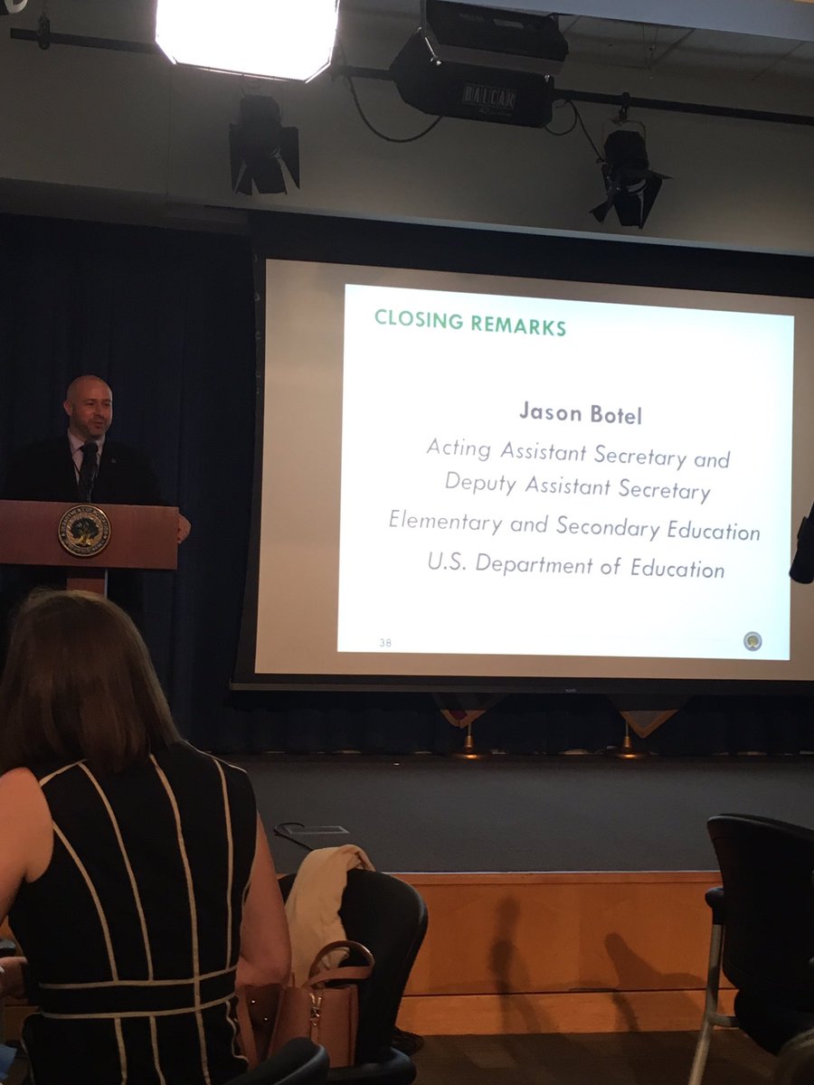 YoMisterE's tweet photo. Jason Botel Acting Secy &amp; Dep Assistant Secy @usedgov addresses the Convening on Systems of Support for Teaching &amp; Leading #EDSupports https://t.co/QNr2C2k3VO