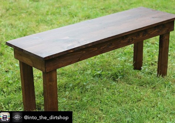 PureColorInc's tweet image. Quick bench build using PureColor No. 90 Brunette Stain for the finish. Loving it! #ecofriendly #woodstain via @into_the_dirtshop