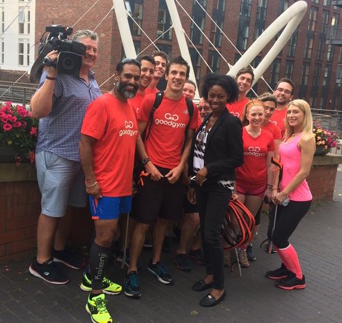 IAmTheBeardGuy's tweet photo. Thank you for your time and patience with us yesterday @nicolabeckford it was lovely to meet you #Goodgym #RunWithTheBeard #IAmTheBeardGuy https://t.co/Na6VAsSjEf