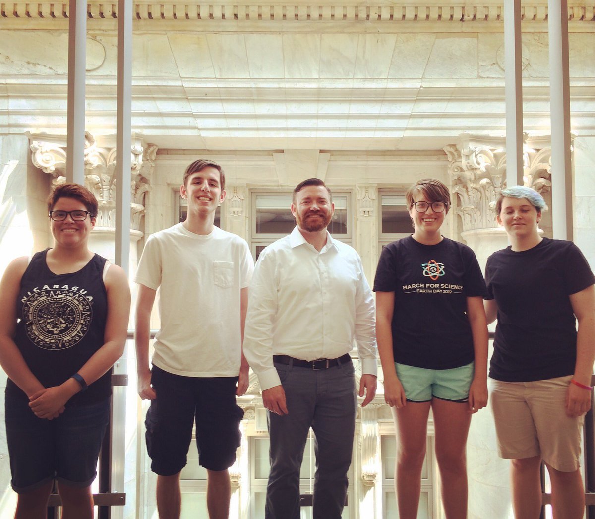 GMCWashington's tweet photo. Members of our @GenOUTChorus visited the Wilson Building today #GenOUT #lgbtqyouth https://t.co/Z3pLTLkBss
