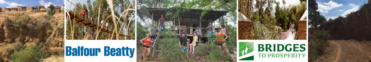 #BBbuildingbridges, @BalfourBeattyUS.  11 weeks to plan for bridge build in Bolivia.  Team BB.