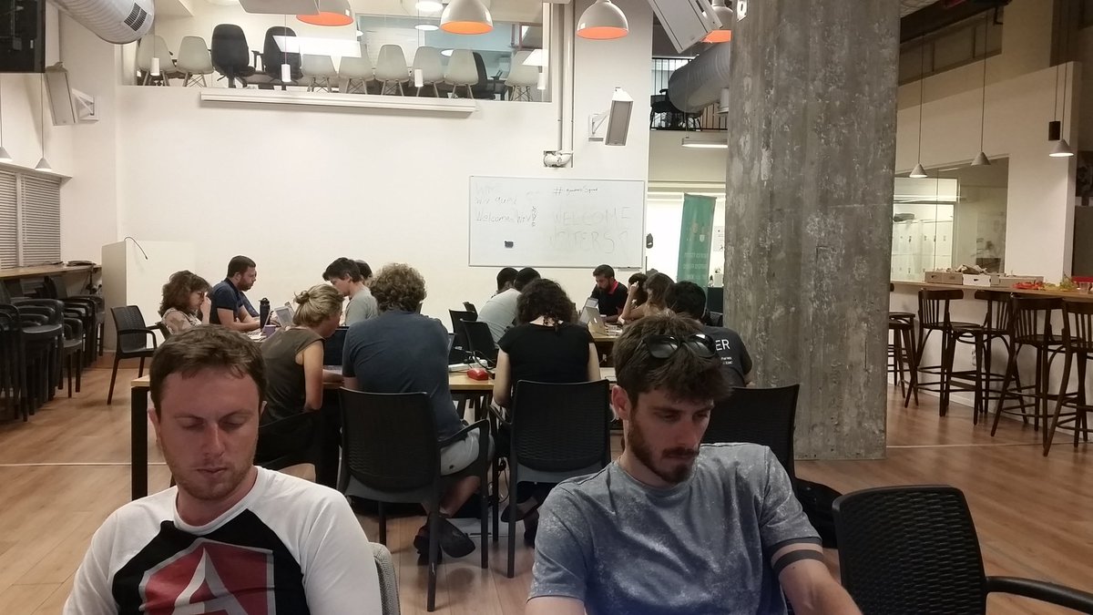 shai_reznik's tweet photo. Good people giving back to #opensource at the #goodnessSquad #jsIsrael @AngularCli #NodeJS https://t.co/QKBaMPXLay