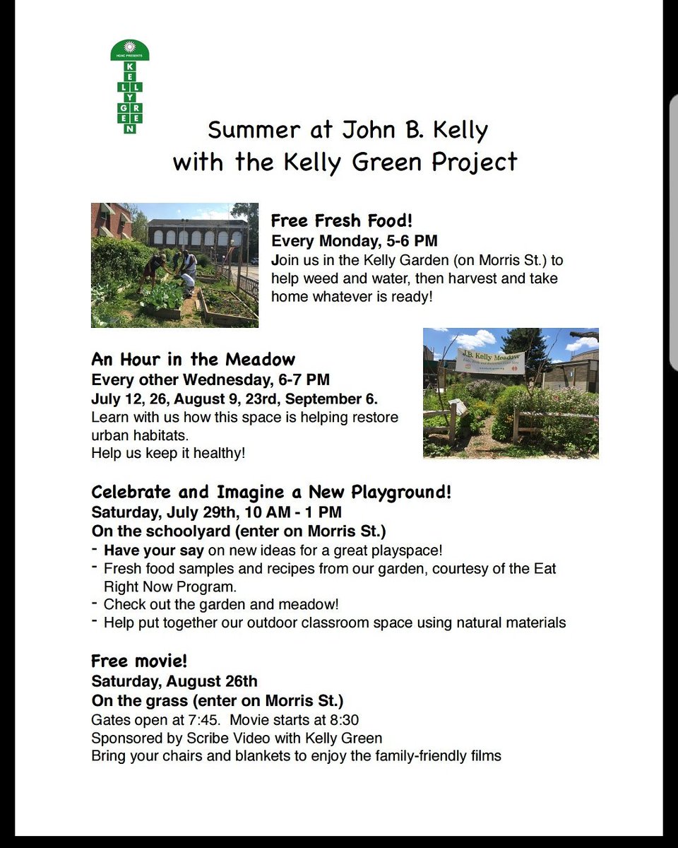 JohnBKellyES's tweet photo. Via our community partners @KellyGreenProj (cc: @AudubonPhilly) #GoGreen #KellyGreenProject #green #JBKrocks https://t.co/W875tJgBkU