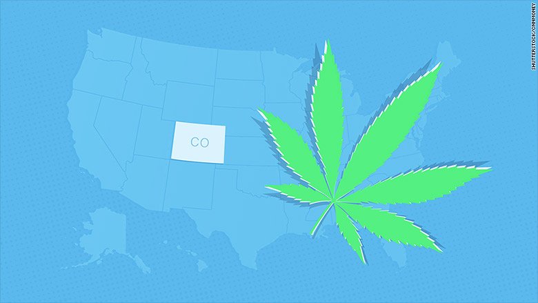 CNN's tweet photo. Colorado has harvested half a billion dollars in taxes and fees since it legalized recreational weed https://t.co/U4M2HUoLVg https://t.co/p379uqO3Vm