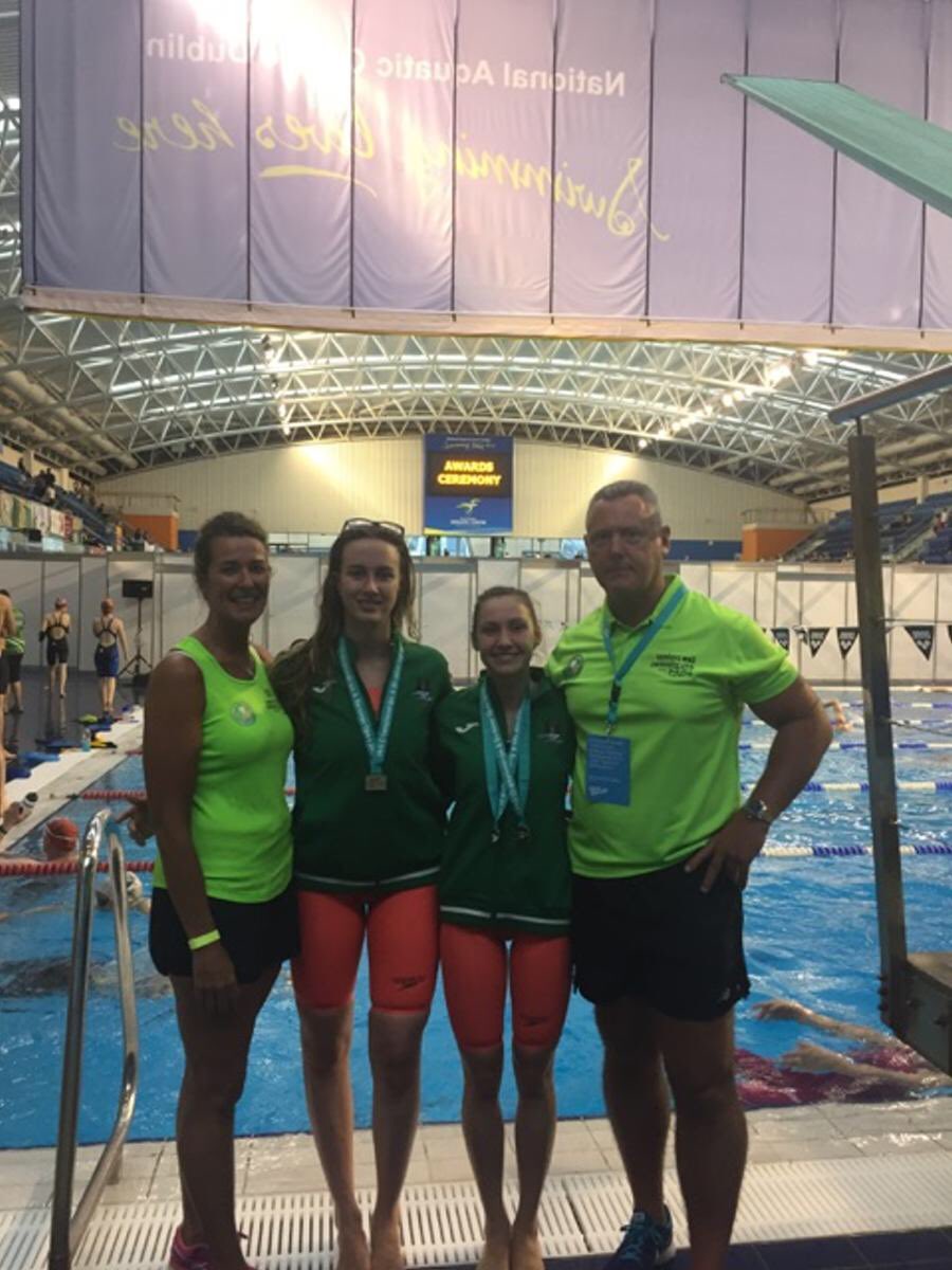 sundayswellsc's tweet photo. Day 1 @IAGSO17, Sharon wins 2 silver#200fc#400IM and Ally silver #200FC. #Superwomen #yourclubisproud @RichardCassid17 @DeirdreCunning2 https://t.co/tYrhZ4POIz