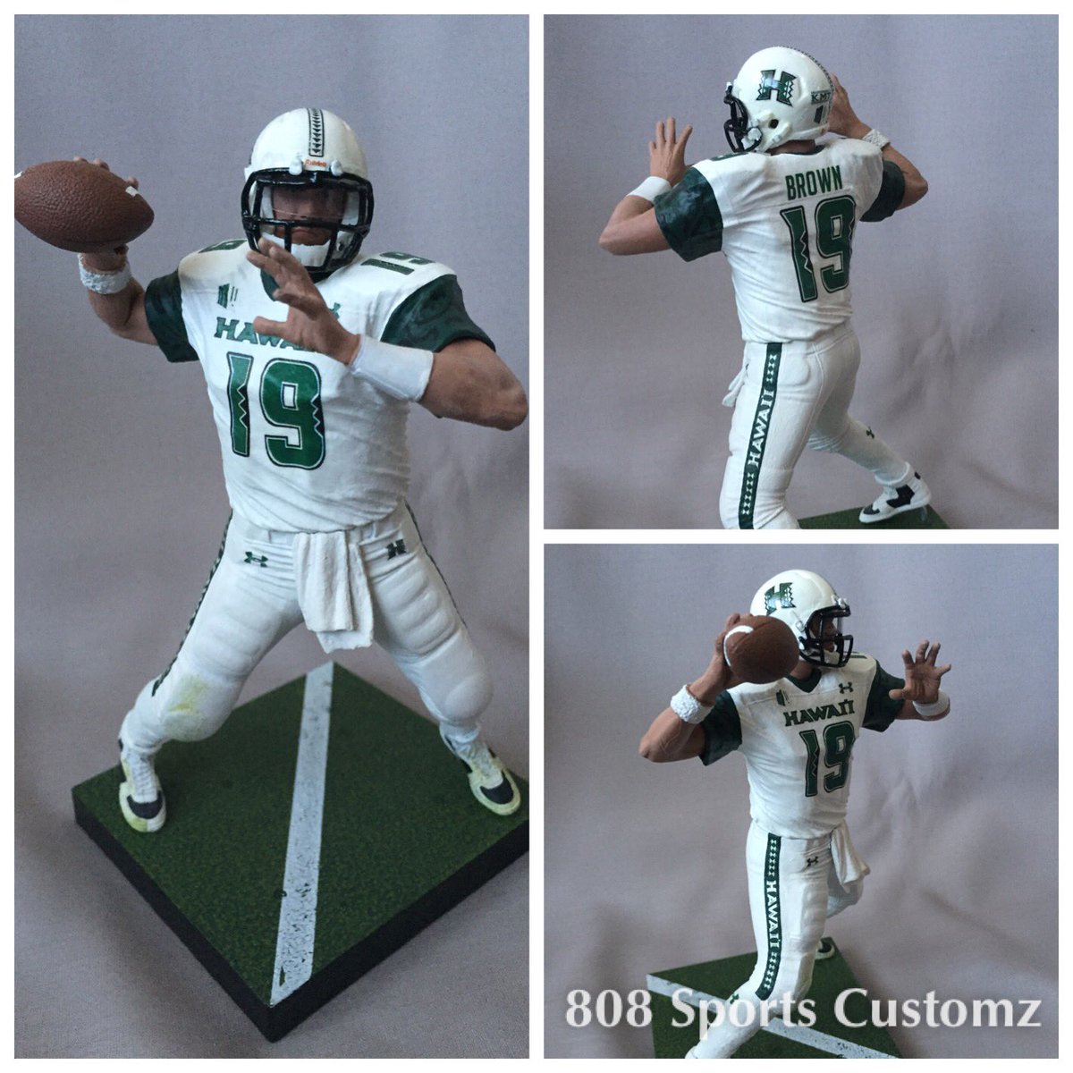 808Customz's tweet photo. Dru Brown, Hawaii Rainbow Warriors quarterback. https://t.co/k9DQ8c5G1m