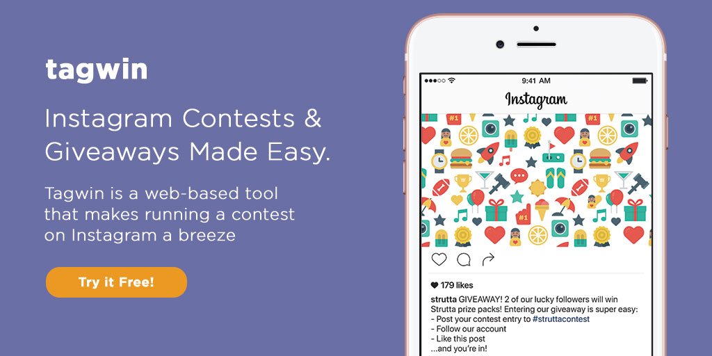 Sign-up for Tagwin today! Launch an Instagram #contest or #giveaway - tagwin.me