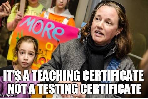#WeChoose Teaching. Not Testing. Save Time &amp; Money. Kids Will Learn More! #TBATs <a href="/BadassTeachersA/">Badass Teachers Asso</a> #NoTrumpEdBudget @MSGunderson