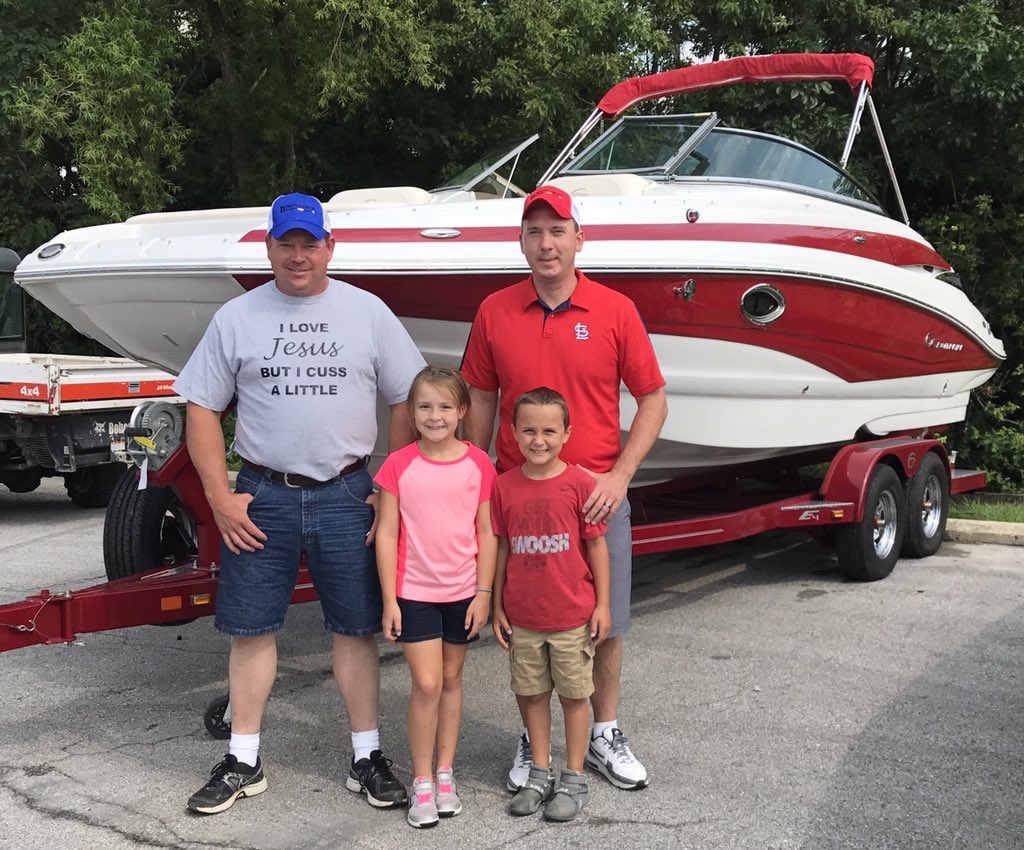 JustAddWater_IN's tweet photo. Mitch &amp; his family are ready to hit the water in their new @CrownlineBoats1 E-4! Thank you again for your business! We hope you enjoy it! https://t.co/M1KGVpjzQ1