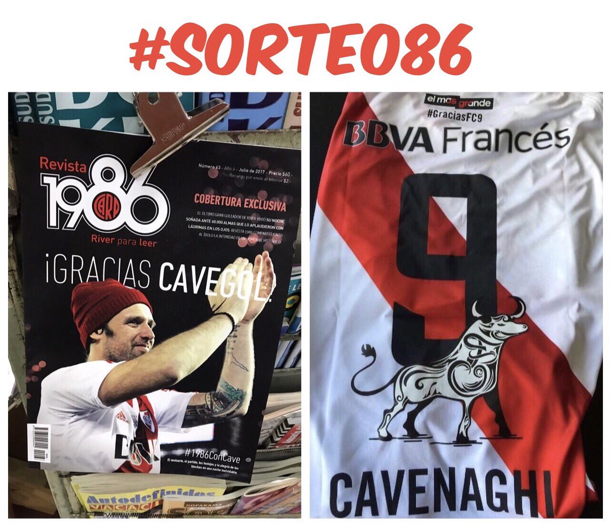 Revista1986's tweet photo. ⏩ #SORTEO86 ‼️
¡Ganate la camiseta de la despedida del CAVEGOL! ⚪️♥️⚪️
👉🏼 Buscanos en Facebook y enterate cómo participar 💪🏼 https://t.co/z9ych9BLyE