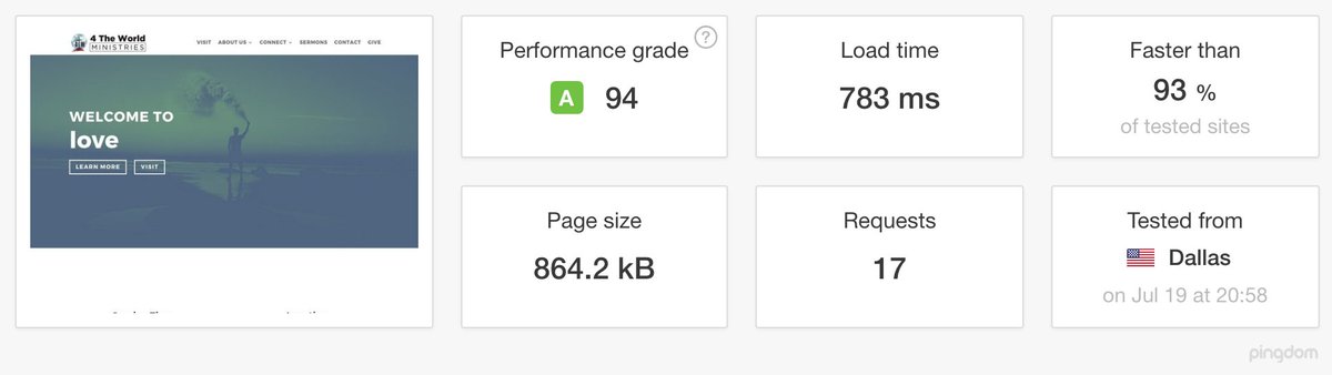ItsChurchWeb's tweet image. Don’t mind us, just over here building super fast websites for churches thanks to @wp_rocket.