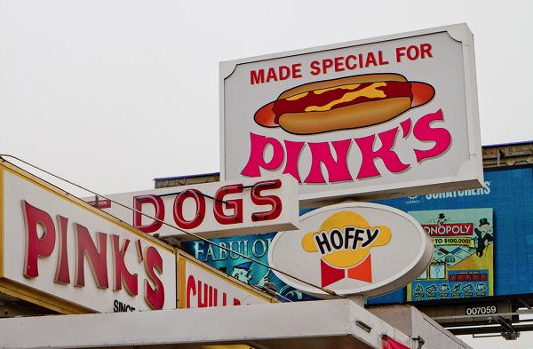 FCMarketMall's tweet photo. Happy #NationalHotDogDay.. Who wants to fly to LA with us so we can dig into some @pinkshotdogs? We've got some great deals. #yyctravels https://t.co/MyaQ3yJt3I