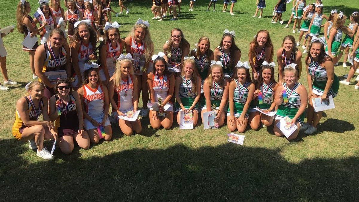AmeriCheer87's tweet photo. Seniors celebrating their final cheer camp at Baldwin Wallace University #30CY #AmeriFun #AmeriCheerCamp #CheerCamp #BringYourBest https://t.co/NCDBBjFzL0