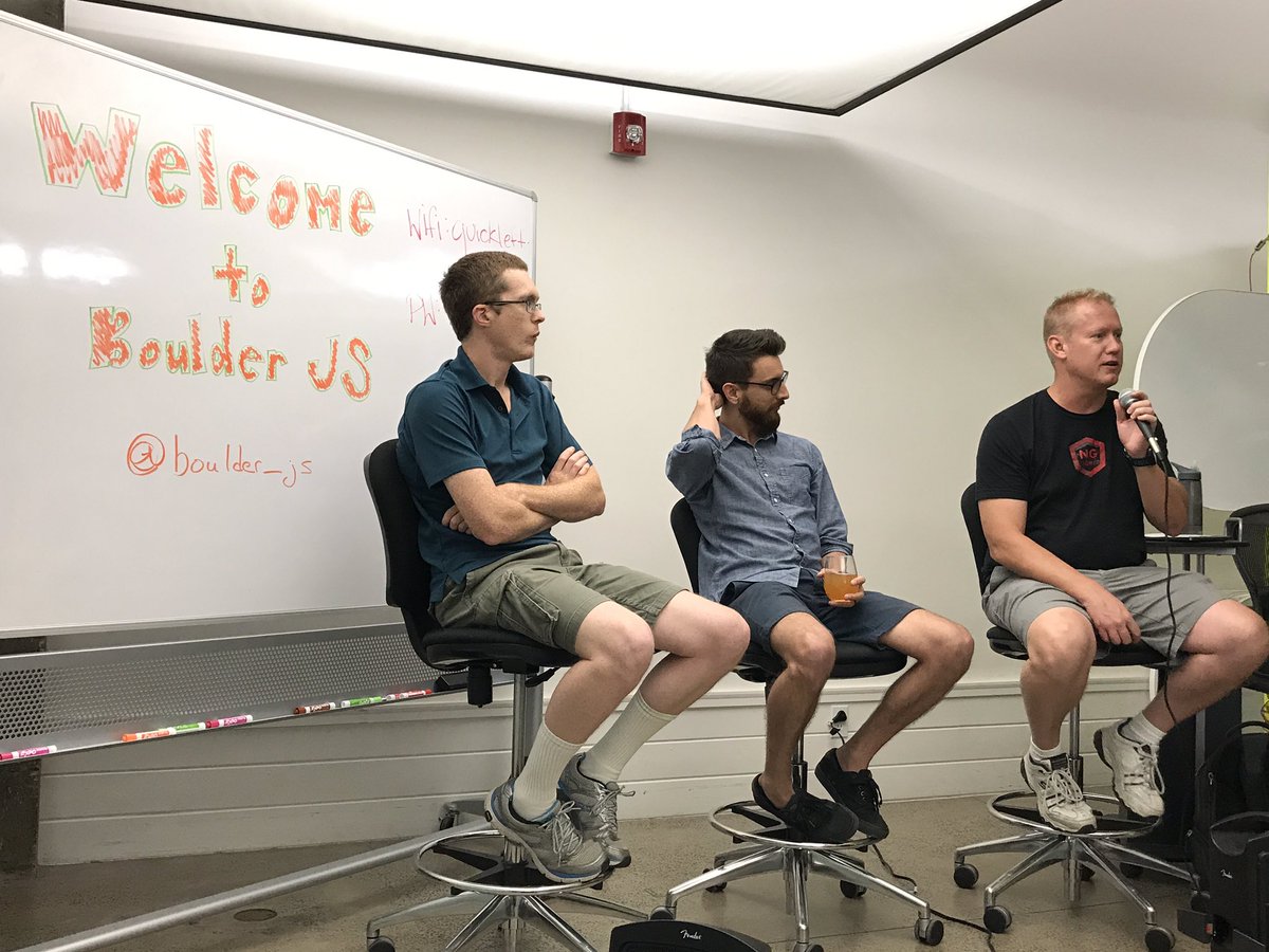 madison_codes's tweet photo. Welcome to #boulderJS - excited to kick off the night with @omgwtfmarc @acorncom @quickleft https://t.co/BQfTiUjWYE